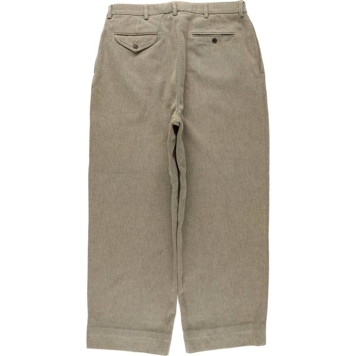 古着 ラルフローレン Ralph Lauren POLO by Ralph Lauren ツータック コットン スラックスパンツ メンズw33相当 eaa585451