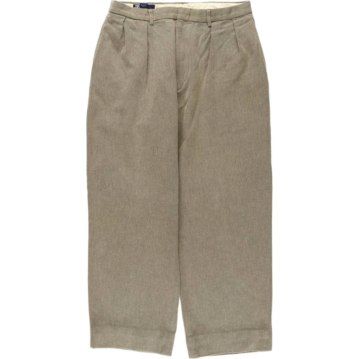 古着 ラルフローレン Ralph Lauren POLO by Ralph Lauren ツータック コットン スラックスパンツ メンズw33相当 eaa585451