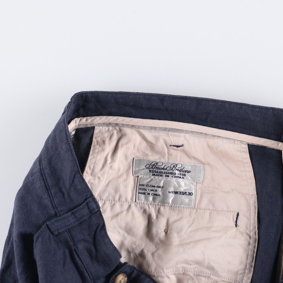  古着 ブルックスブラザーズ Brooks Brothers Est 1818 ツータック リネンパンツ スラックス メンズw 33相当 eaa 585446 その他 メンズ