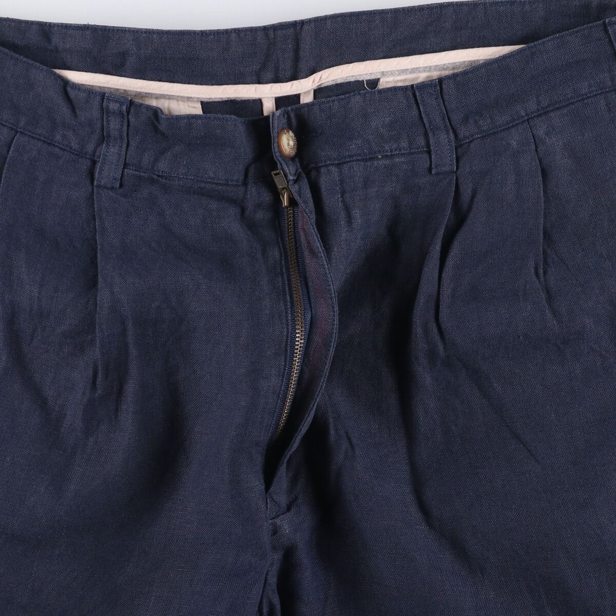 ツータック リネンパンツ