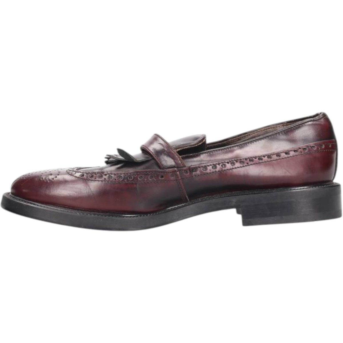 古着 ANTICO ウイングチップ フルブローグ キルトタン モンクストラップシューズ イタリア製 43 saa 014059