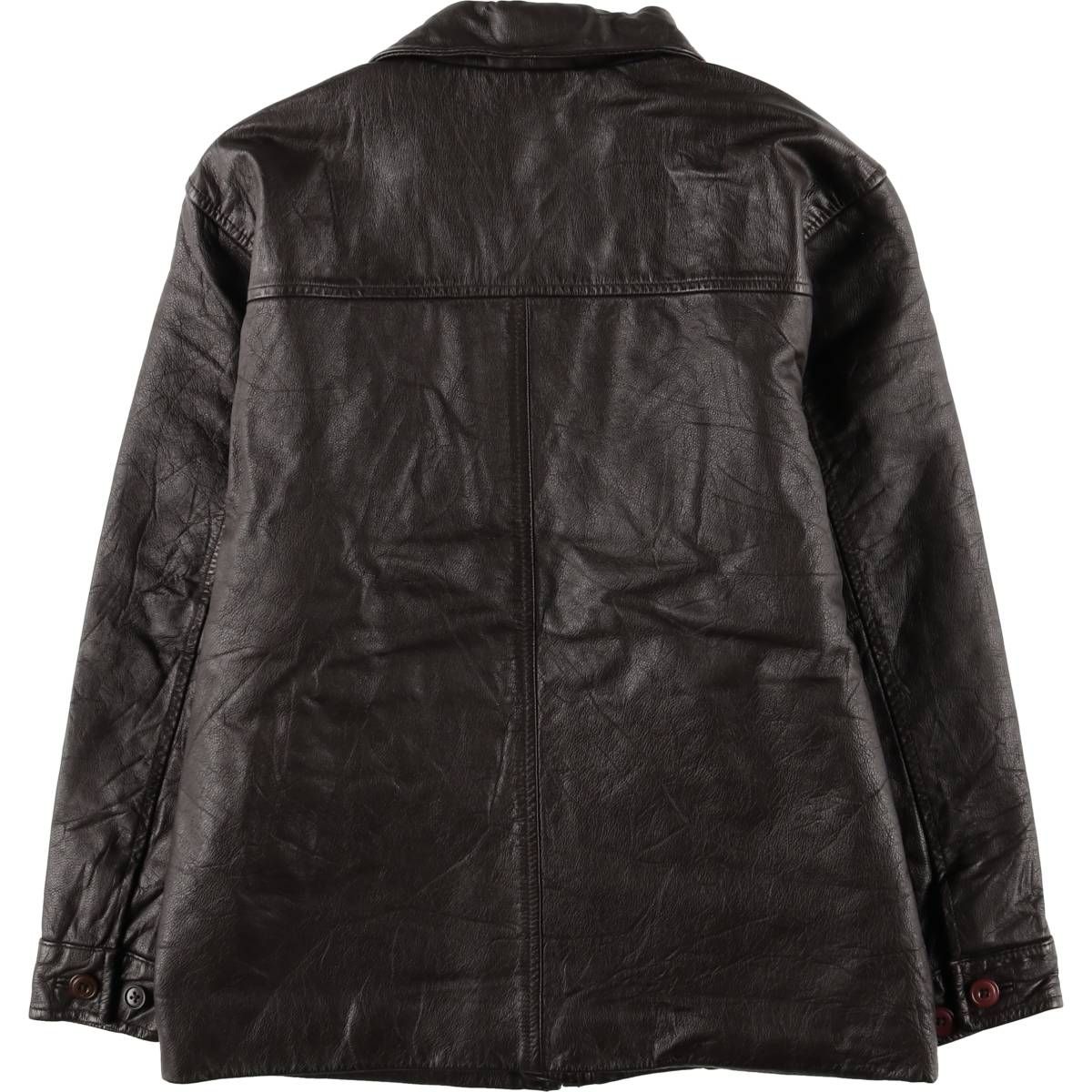 古着 00年代 ギャップ GAP スイングトップタイプ 中綿入り レザーブルゾンジャケット レディースXL相当 eaa579501