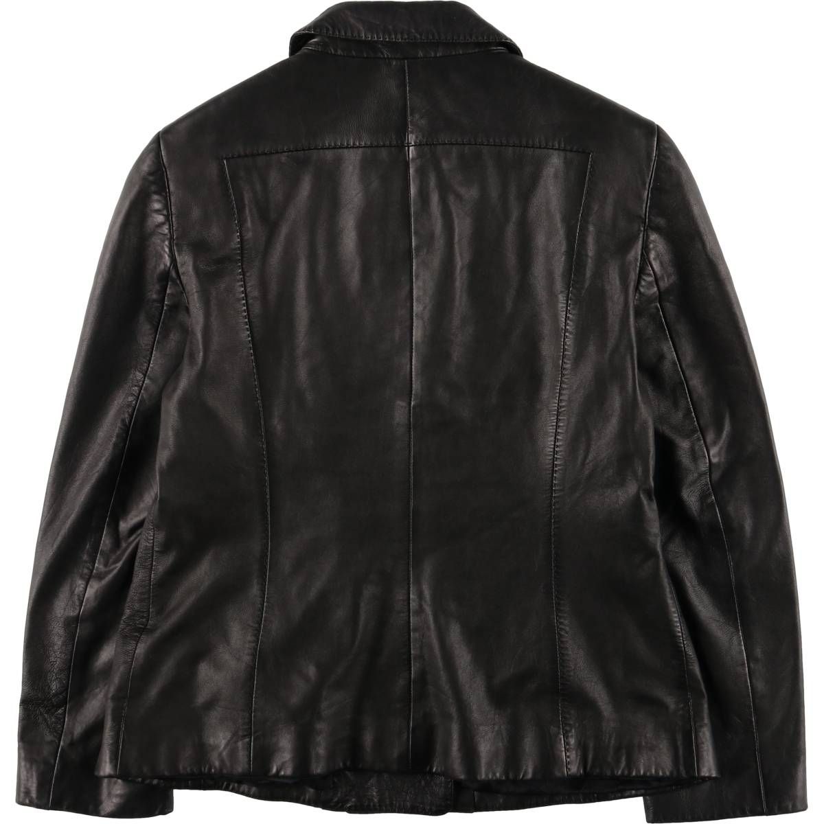 古着 ANNE KLEIN ダブルブレスト レザージャケット レディースL相当 eaa585802