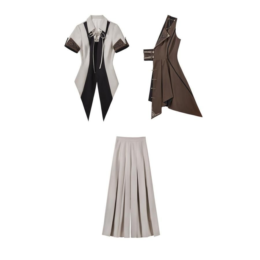 着こなし 王子風ロリータ 航海士風 少年装 3点セット 中世ヨーロッパ 夏 半袖 上品 エレガント 男装 王子装 王子系 リボン フリル ゴスロリ服 レトロ風 ロリィ