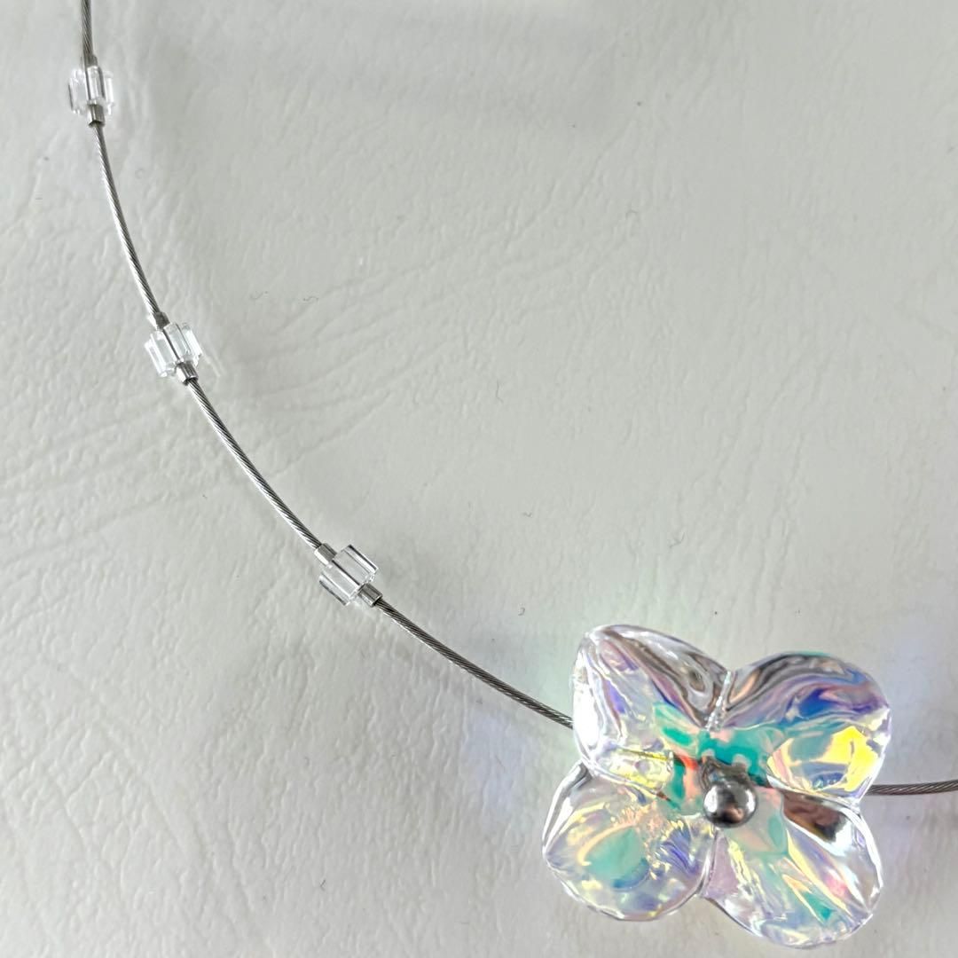 398【バカラ】シルバー オルテンシア ネックレス チョーカー イリゼ 箱