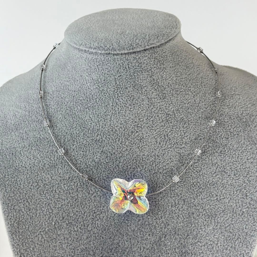 398【バカラ】シルバー オルテンシア ネックレス チョーカー イリゼ 箱