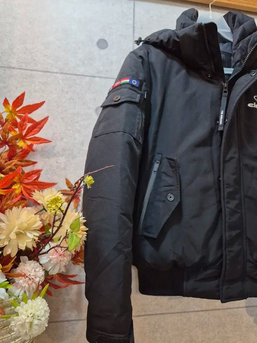 EIDER ブラック ダック ダウンショートダウン