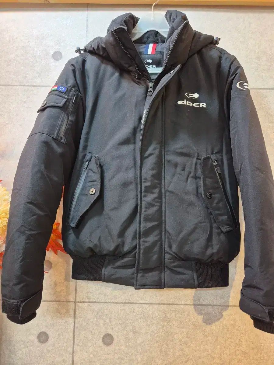 EIDER ブラック ダック ダウンショートダウン