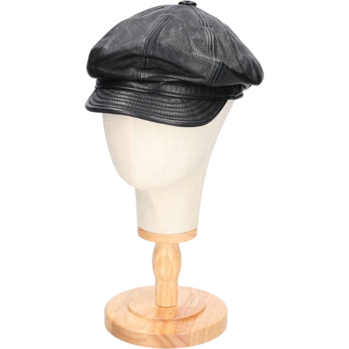 古着 90年代 レザーキャスケット フリーサイズ相当 ヴィンテージ gaa005431