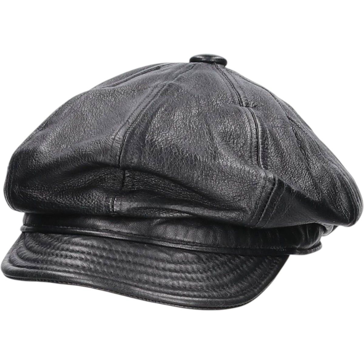 古着 90年代 レザーキャスケット フリーサイズ相当 ヴィンテージ gaa 005431