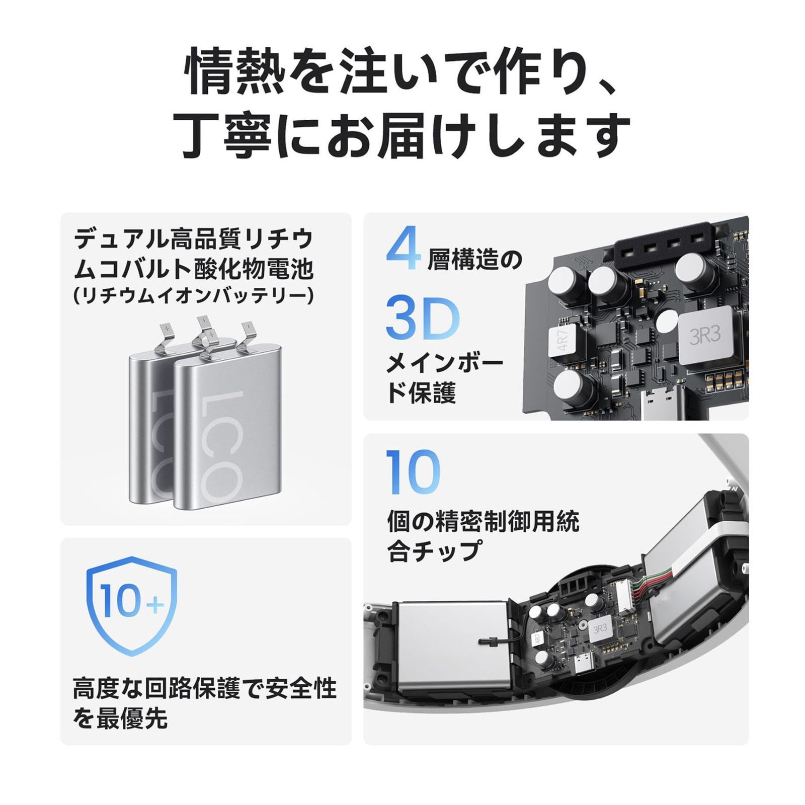 KIWI design H4 Boost Quest 3/3S用 ヘッドストラップ バッテリー
