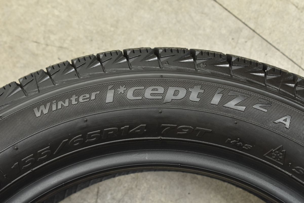  製 バリ溝 ハンコック ウィンターアイセプト iz 2 155 65 R 14 4本セット N BOX ONE WGN ワゴンR アルト タント ムーブ サクラ 14インチ スタッドレス