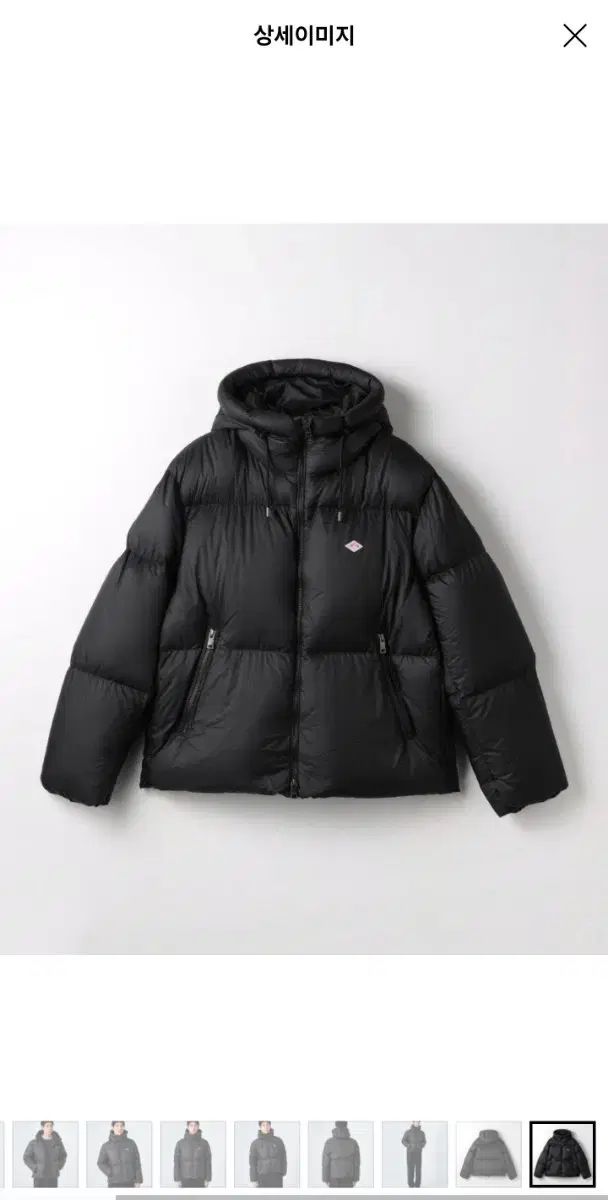 ダントン マイクロ リップストーン ブラック ダウン L