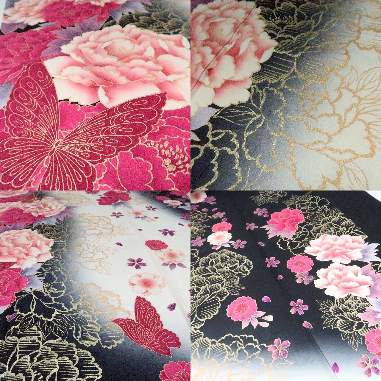 金駒刺繡 牡丹
