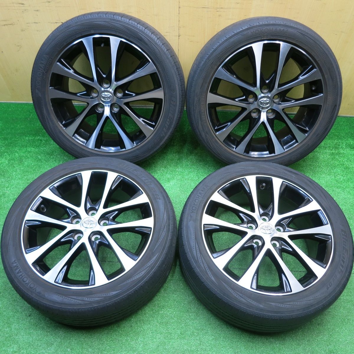 4本価格 トヨタ 50系 エスティマ 225 50 R 18 ヨコハマ ブルーアース RV 02 18インチ PCD 114 3 5 H ノ