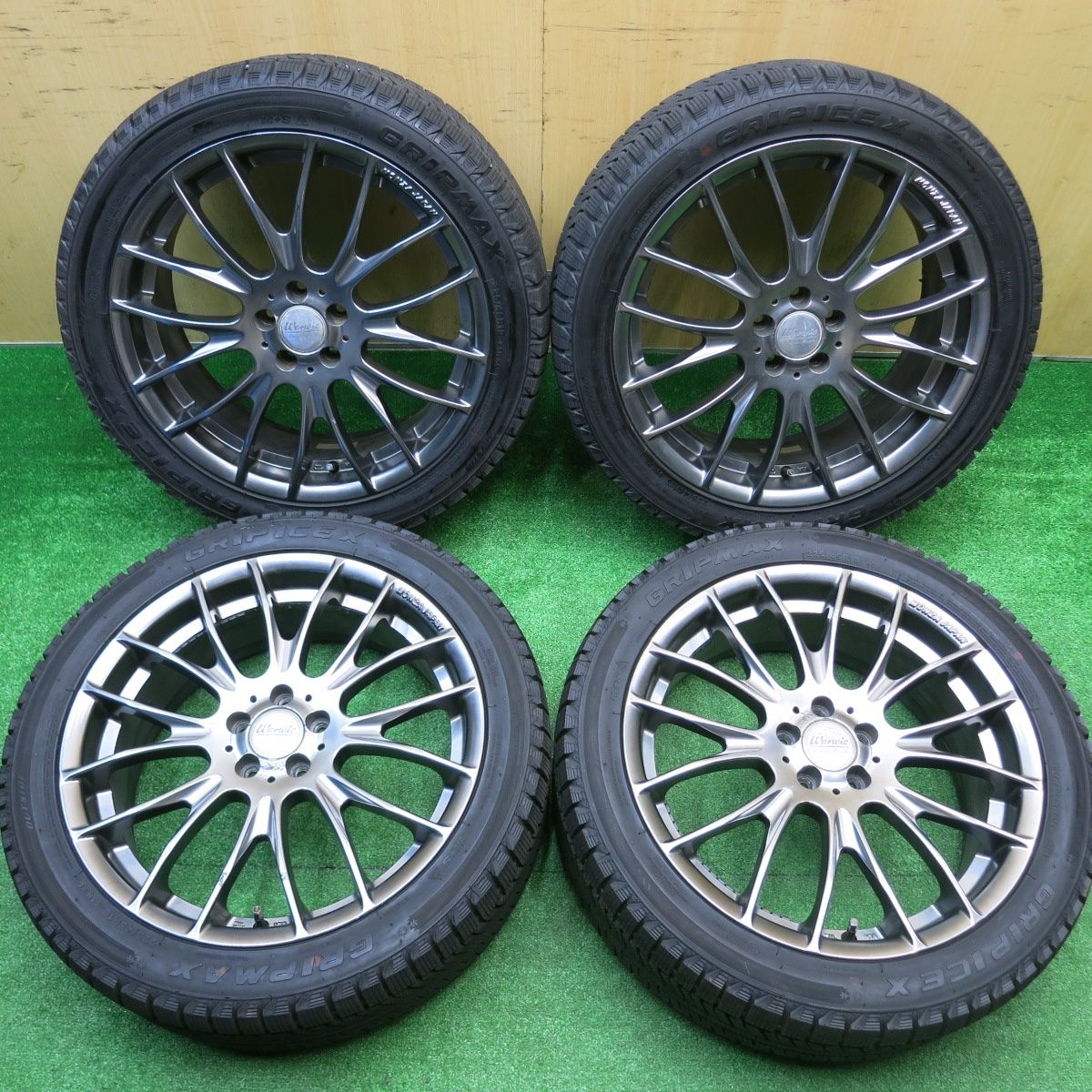 24年 レガシィ 等 225 45 R 18 スタッドレス グリップマックス GRIP ICE X Warwic Euro Mesh ワーウィック ユーロメッシュ 18インチ PCD 100 5 H ス