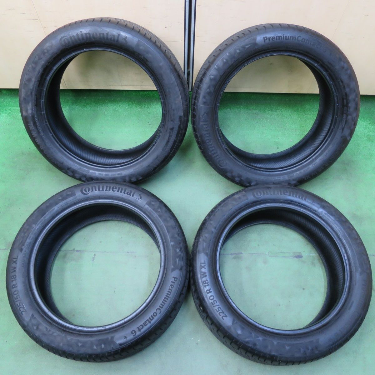 バリ溝 ほぼ10分 225 50 R 18 コンチネンタル コンタクト6 タイヤ 18インチ BMW MINI クロスオーバー C HR 等 5102807イノタ