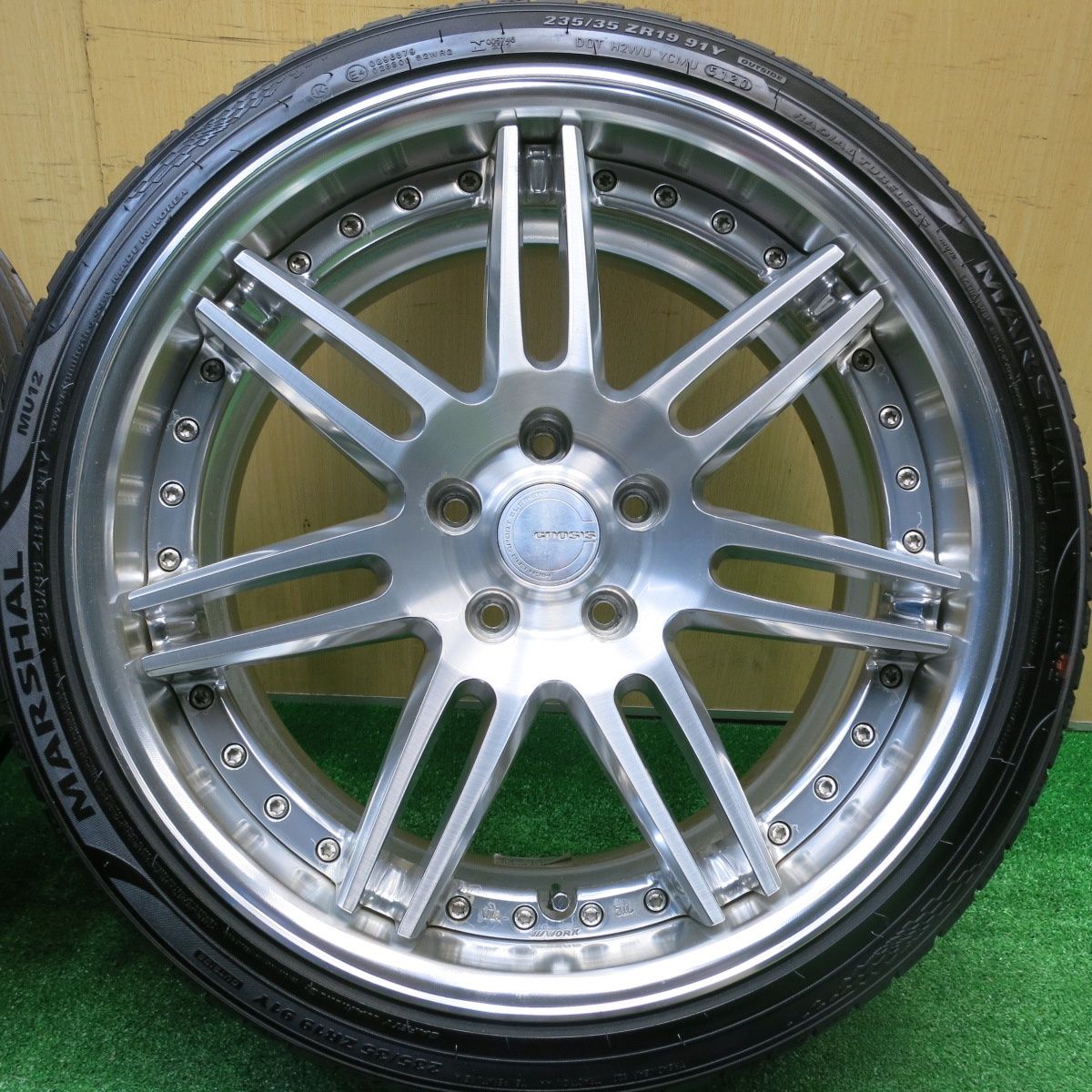 WORK GNOSIS GR 2 235 35 R 19 マーシャル MU 12 ワーク グノーシス 19インチ PCD 114 3 5 H ノ