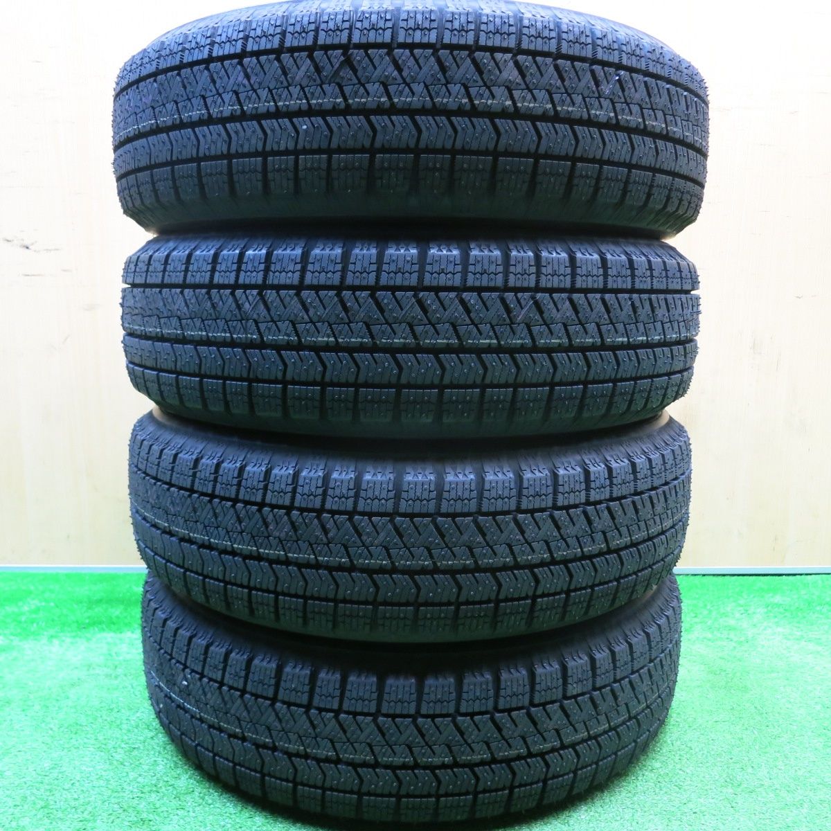  24年 STEINER AME 165 60 R 15 スタッドレス ブリヂストン ブリザック VRX 2 シュタイナー 15インチ 軽サイズ ハスラー 等 PCD 100 4 H ス 15インチ タイヤ ホイールセット