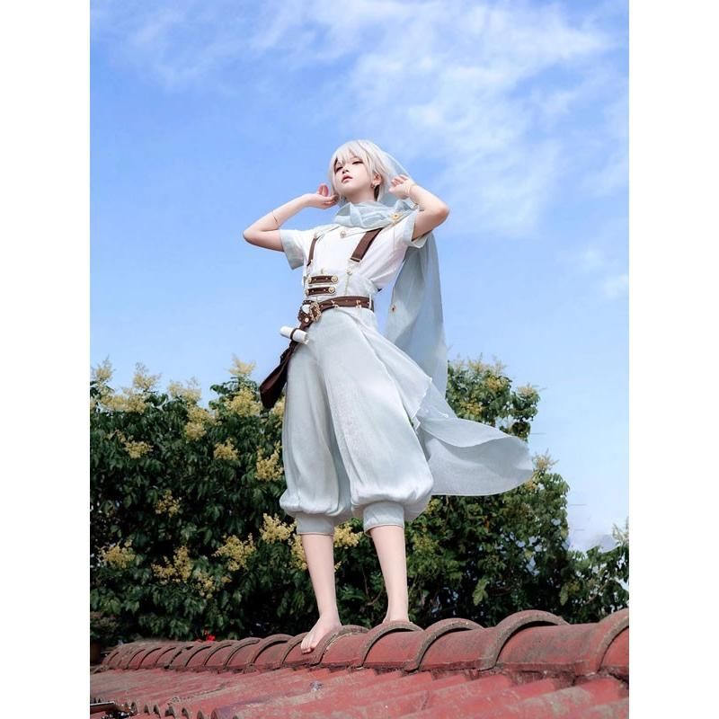 王子風ロリータ ギリシャ風 冒険者風 皇子系 少年装 4点セット サスペンダーパンツ 夏 半袖 男装 王子装 王子系 レトロ風 ロリィタ ステージ コスチューム 仮装 WWW_TRAVELLANDINDIA_COM