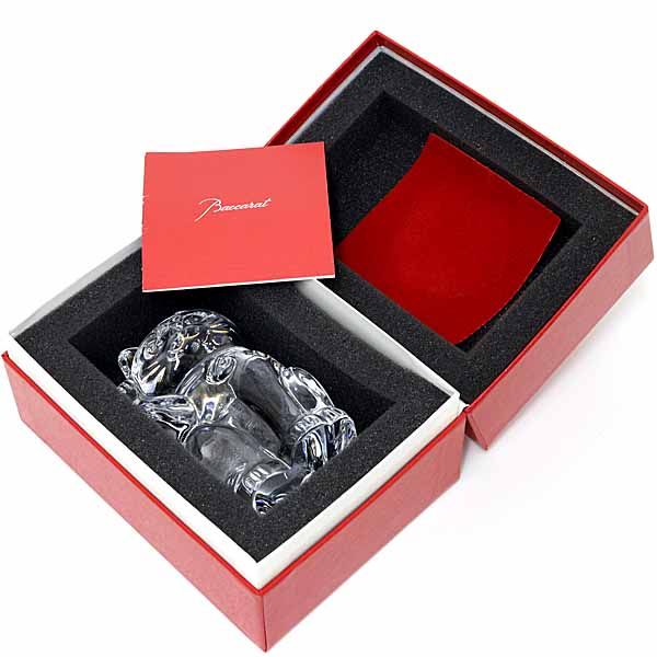 バカラ Baccarat まねき猫 招き猫 MANEKI NEKO CL CAT CLEAR 置物 インテリア クリスタル 2607786 クリア ゴールド Sランク