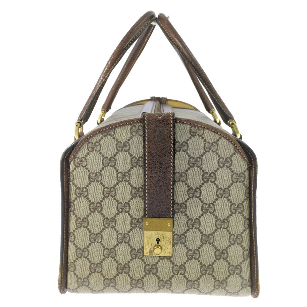 GUCCI グッチ GGプラス･ グッチ･キー付 ボストンバッグ ベージュ 翌日配送可 ♀ C レディース 595595