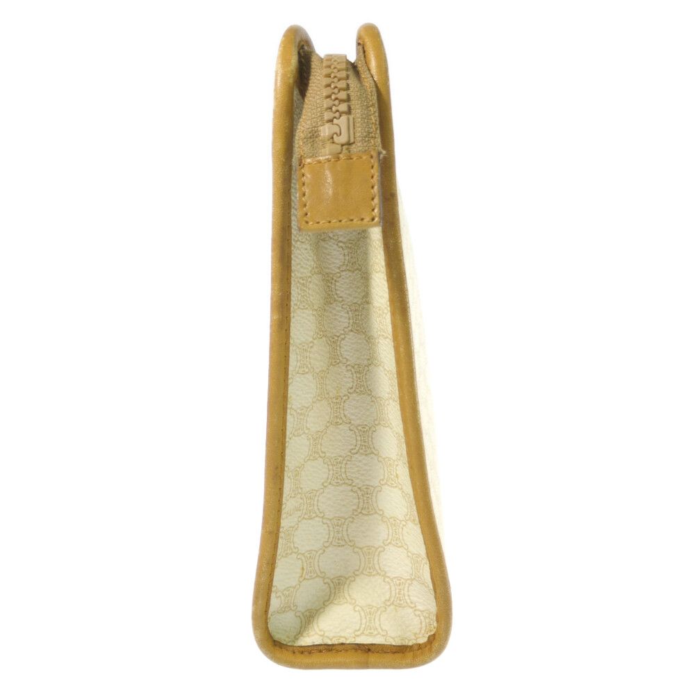 CELINE セリーヌ マカダム クラッチバッグバッグ ベージュ 翌日配送可 ♀ B レディース 595597