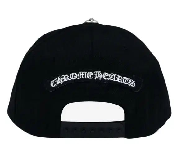 OS CHROME HEARTS クロス ベースボールキャップ ウール 帽子 ブラック