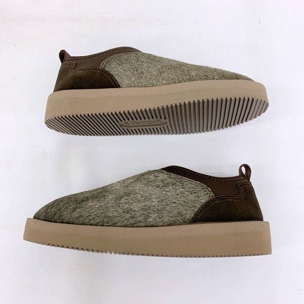  SUICOKE スイコック スリッポン ハラコ sabots OG-073 VMHL-LODC ビブラムソール レディース 23 cm ブラウン系 靴 IF 17221 スリッポン 靴