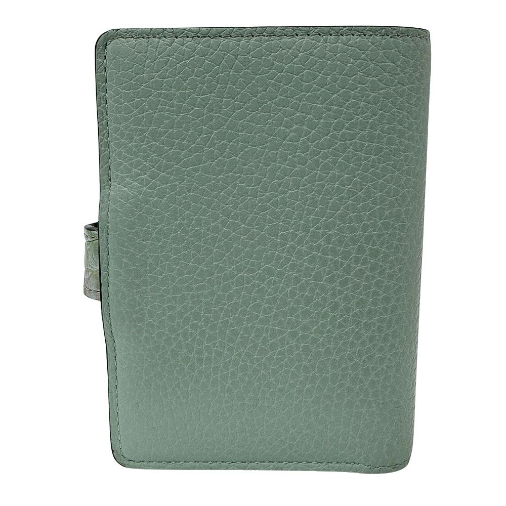 ルイ ヴィトン LOUIS VUITTON 財布 レディース ブランド 二つ折り財布 トリヨン トリヨンレザー LVヴェルティカル ウォレット コンパクト アイスグリーン クロコ かわいい ミントグリーン