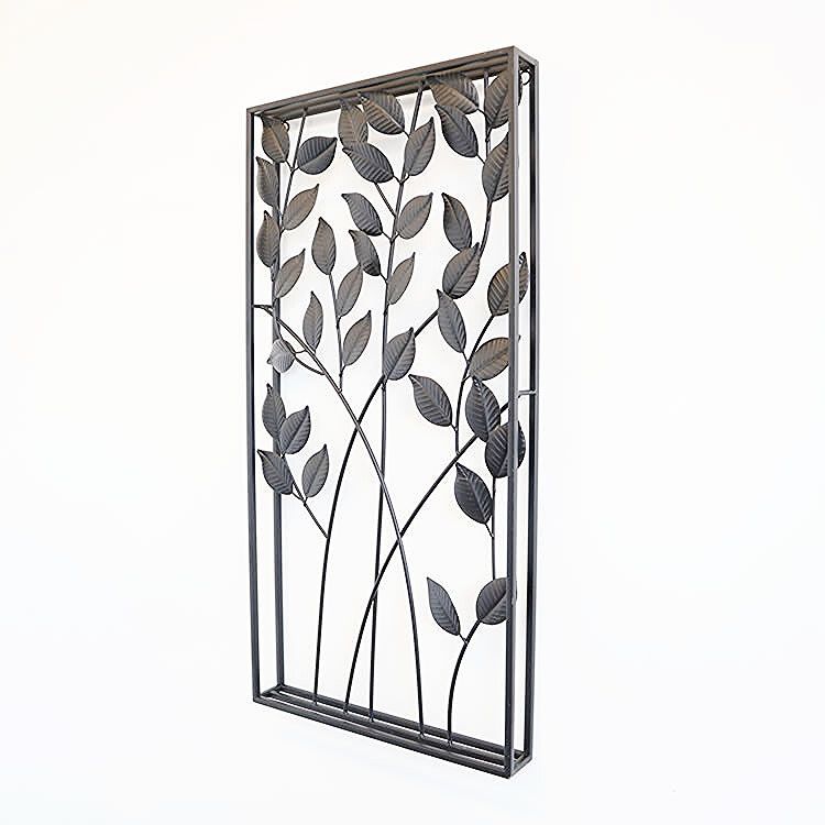 ウォールアートパネル ブラックリーフ 壁掛け 壁飾り インテリア 壁 アートパネル 北欧 雑貨 リビング おしゃれ モダン 装飾 ウォールデコレーション シンプル ウォールアート 壁デコ アートボード インテリア雑貨 壁面装飾 ウォールアクセント ブラック NEXPOTALLINN_EU