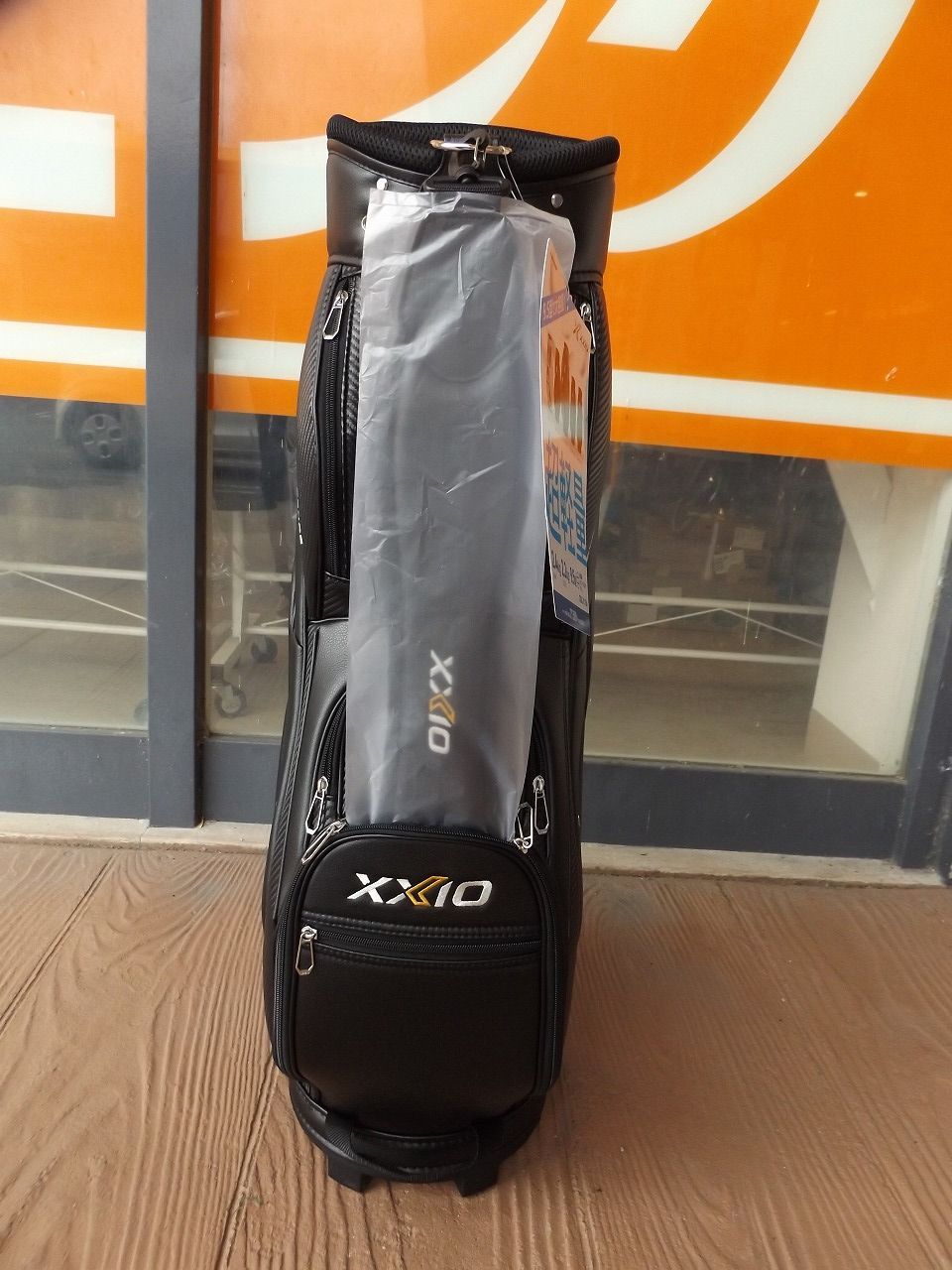 良品】アダバット カート式 キャリー 2輪 キャディバッグ ブラウン