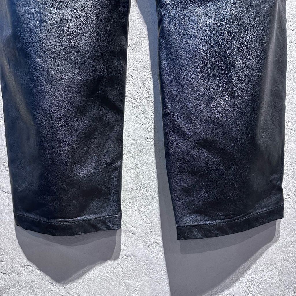  stein. シュタイン 21 SS FAKE LEATHER レザーパンツ ST 231 ブラック size M 代官山A 11 その他 パンツ