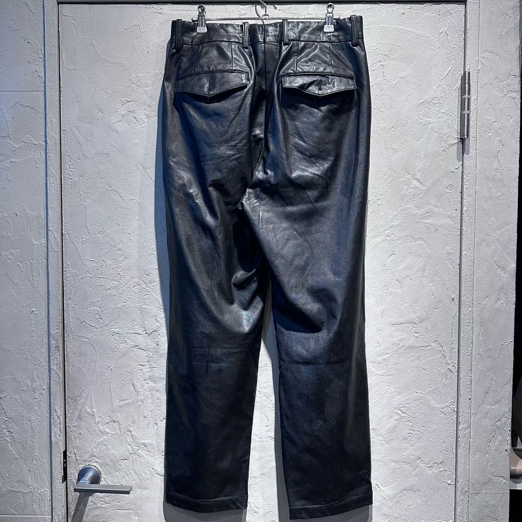 stein. シュタイン 21 SS FAKE LEATHER レザーパンツ ST 231 ブラック size M 代官山A 11