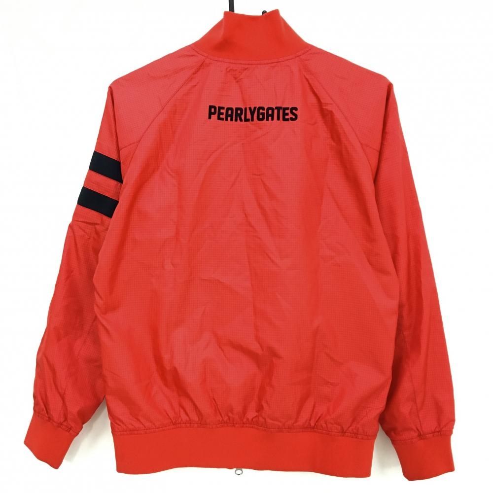 パーリーゲイツ ジャケットブルゾン レッド チェック地模様 レディース 1 M ゴルフウェア PEARLY GATES