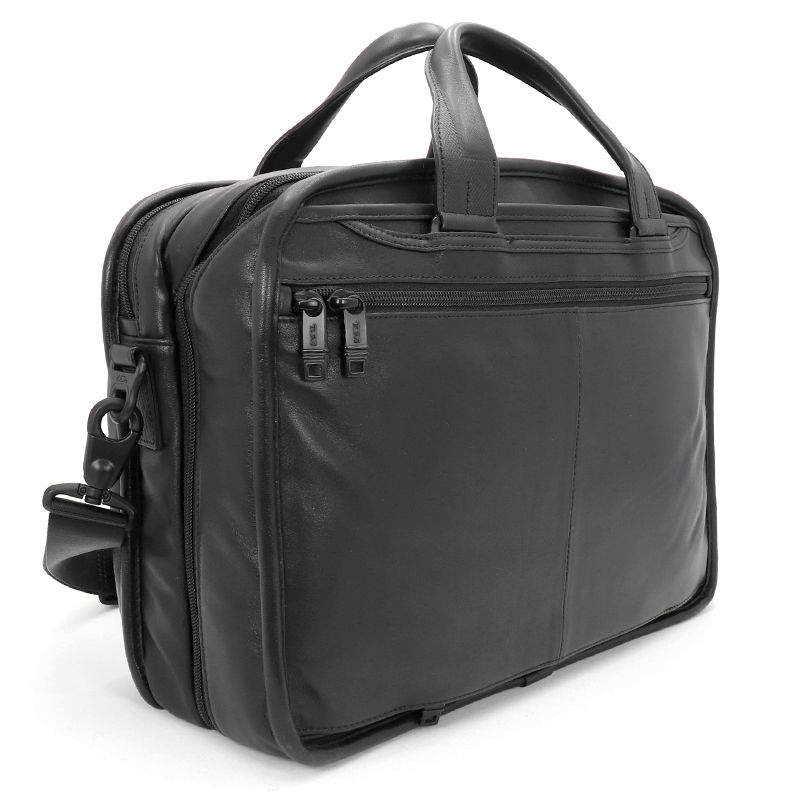 【美品】TUMI ブラック ビジネスバッグ alpha2 オーガナイザー TUMI（トゥミ） 送料無料 ビジネスバッグ 96132D2 ALPHA2 LEATHER