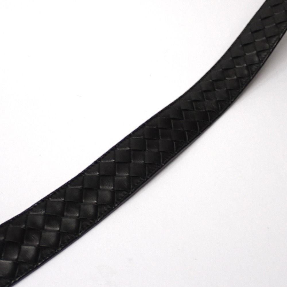  Ft 632981 ボッテガヴェネタ ベルト 本革ベルト イントレチャート ブラック 100 40 メンズ BOTTEGAVENETA ベルト 小物