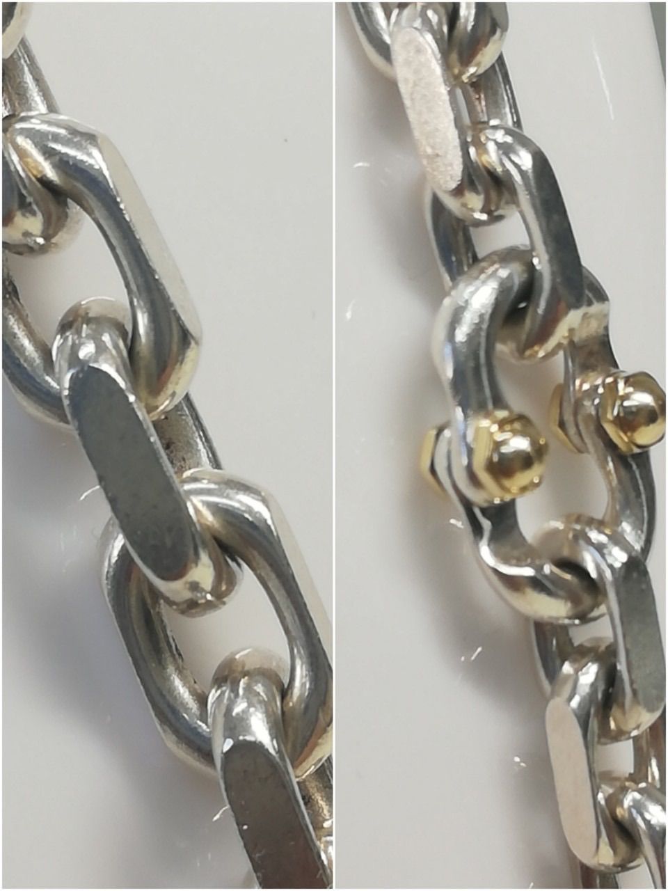  TIFFANY ティファニー メイカーズ スクエア SV 925 K 18 65.42 g ネックレス 箱 ケース付き ネックレス アクセサリー