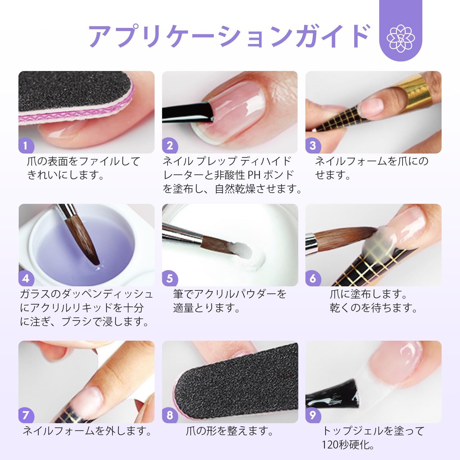 Saviland アクリルリキッド 120 ML アクリル パウダー用ネイル