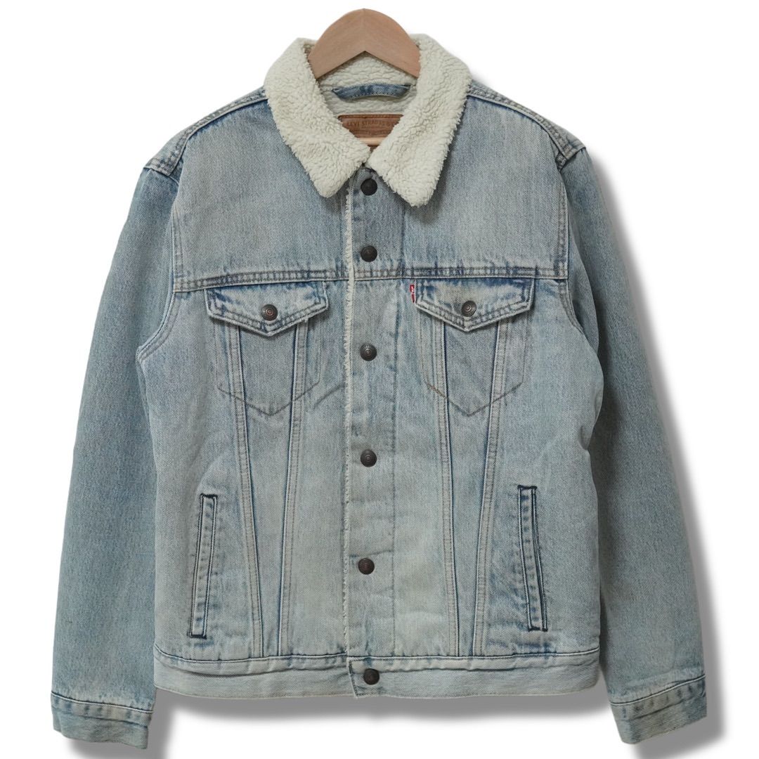 Levi's PREMIUM デニム ボアジャケット M インディゴブルー リーバイス