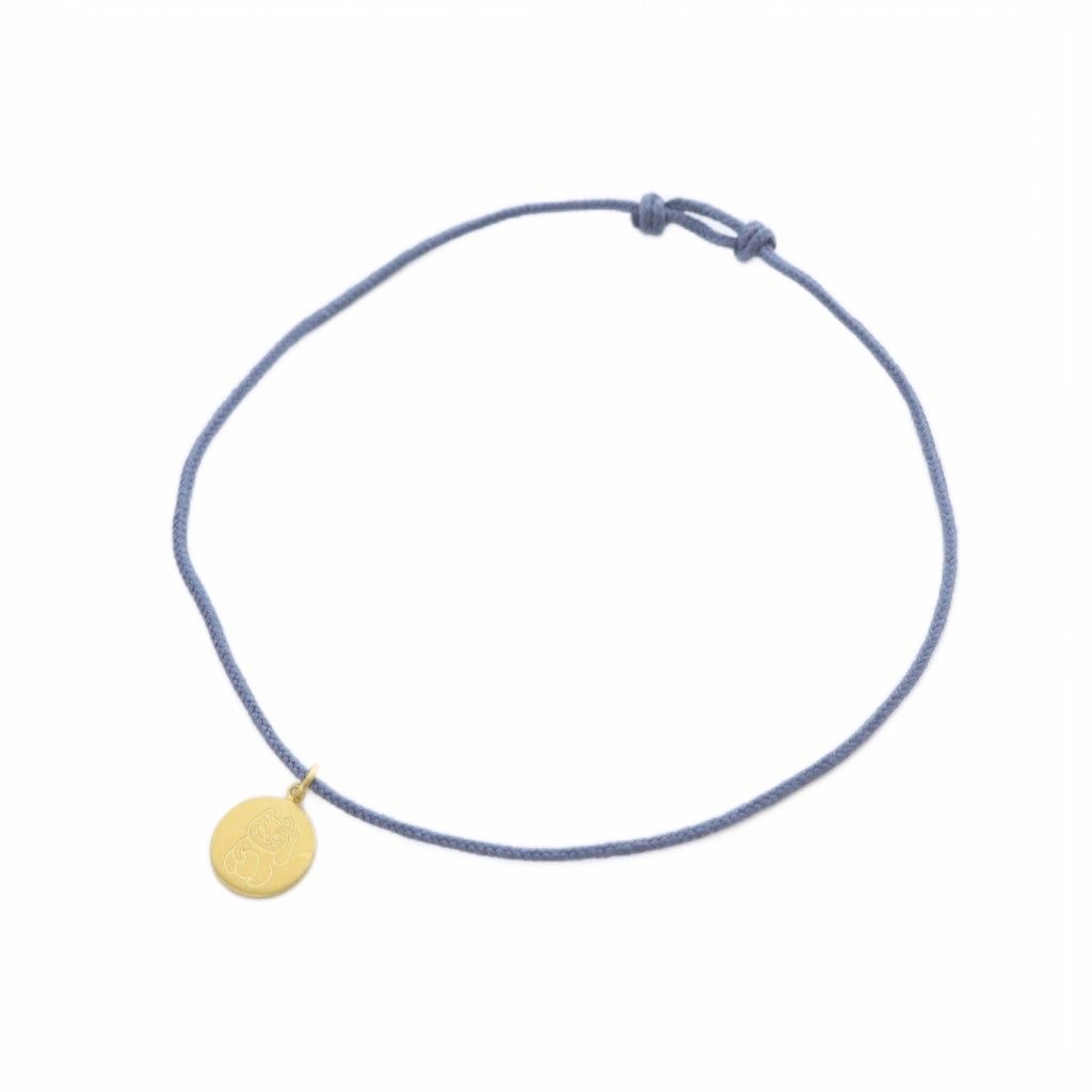 マリーエレーヌドゥタイヤック Marie-Helene de Taillac 招き猫 ブレスレット 青