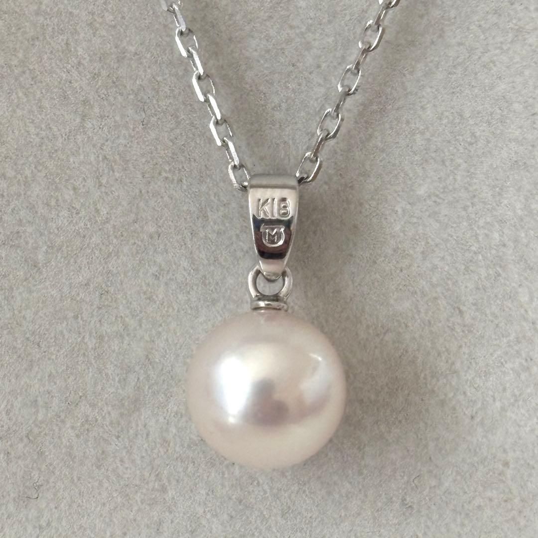 223【ミキモト】K18 パール 約8.0mm ネックレス - メルカリ