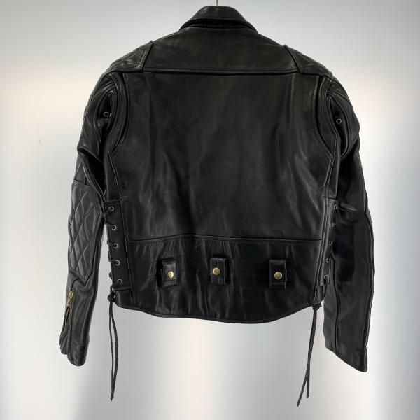 KADOYA サイドレースアップ ダブルライダースジャケット サイズM ブラック カドヤ 19