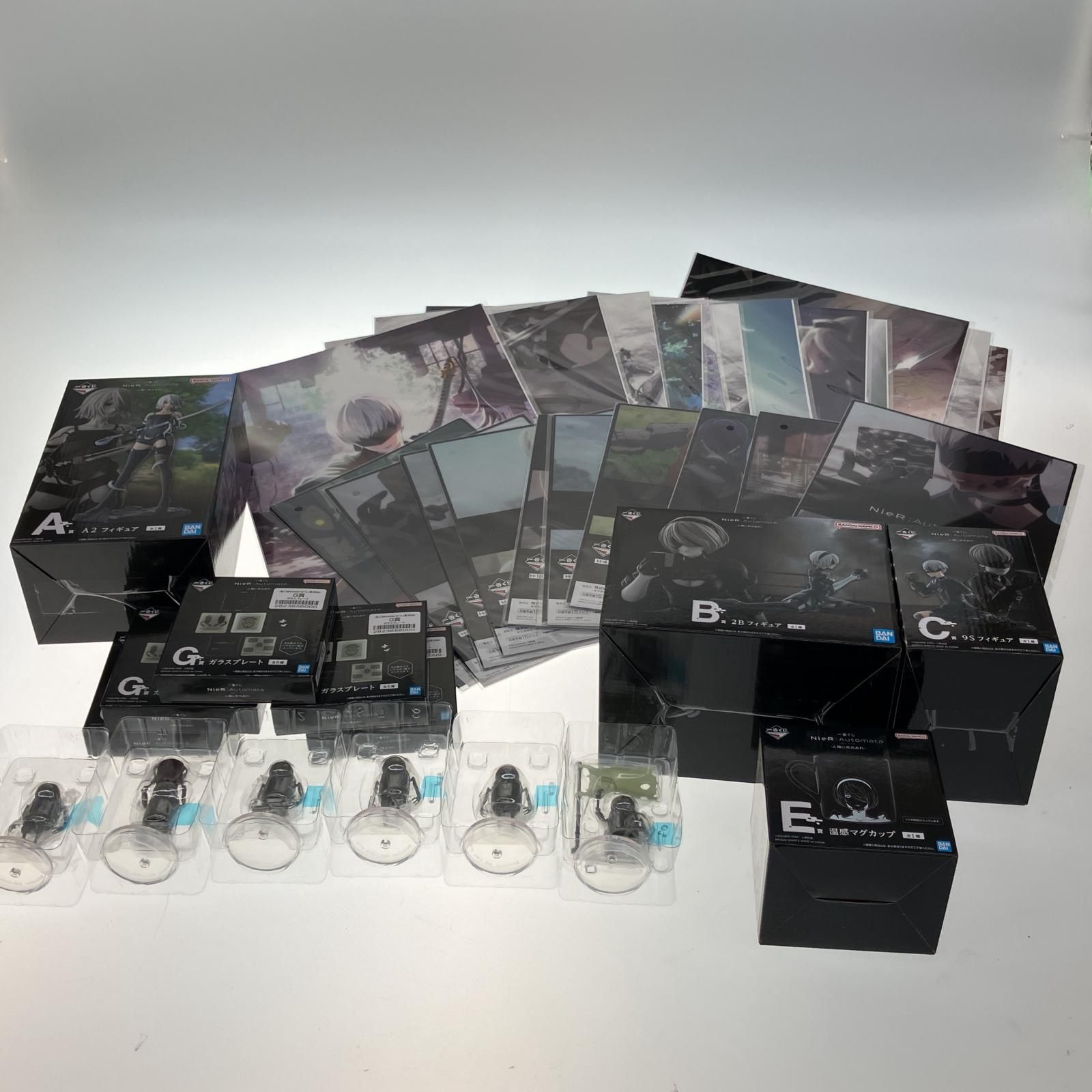 BANDAI バンダイ 一番くじ ニーアオートマタ 人類に栄光あれ フィギュアＡＢ C賞含む38点まとめ