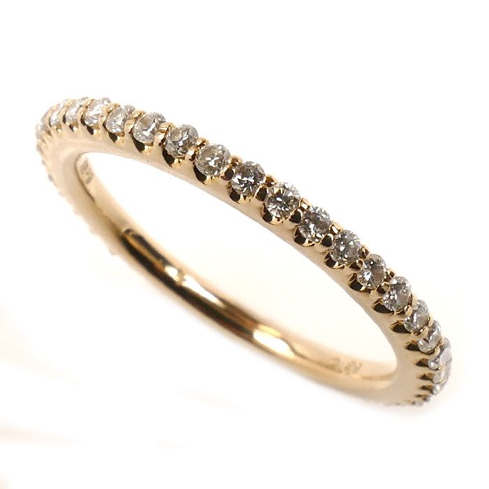 Ponte Vecchio ポンテヴェキオ K18PG ピンクゴールド フルエタニティ ダイヤ リング 指輪 GL0009R010WDPG ダイヤモンド0.29ct 5号 1.6g レディース