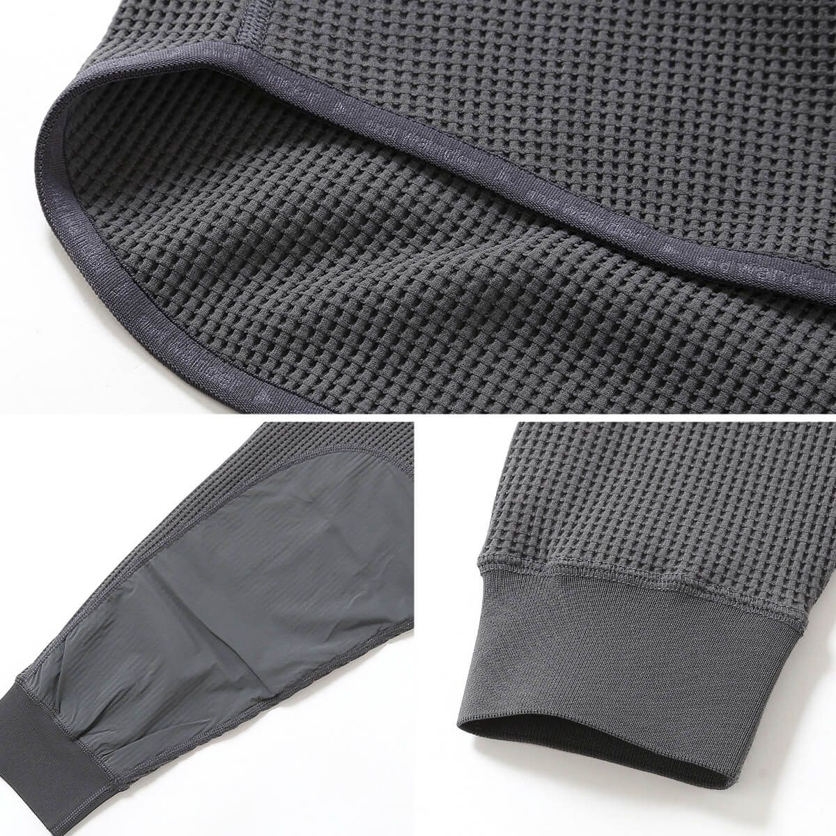 新品】and wander アンドワンダー PEワッフルロングスリーブT