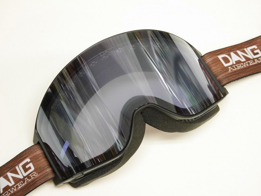 26 DANG SHADES ゴーグル ON LOCK JP - Black Wood High Contrast Clear Silver Mirror ジャパンフィット