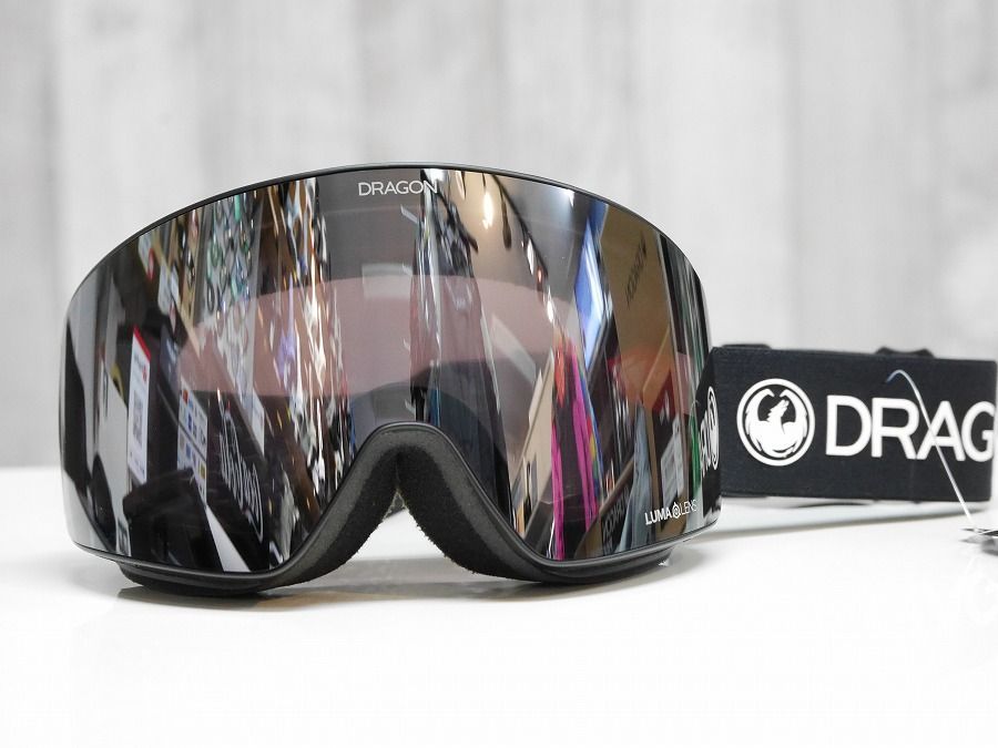 26 DRAGON PXV - PREMIUM BLACK LUMALENS J.SILVER ION ゴーグル ジャパンフィット