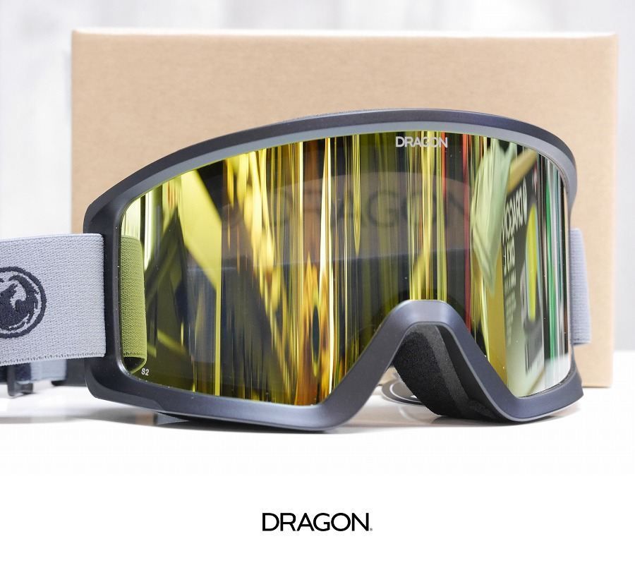 26 DRAGON DX3 L - LITE MAGNET GREY - LUMALENS J.GOLD ION ゴーグル ジャパンフィット