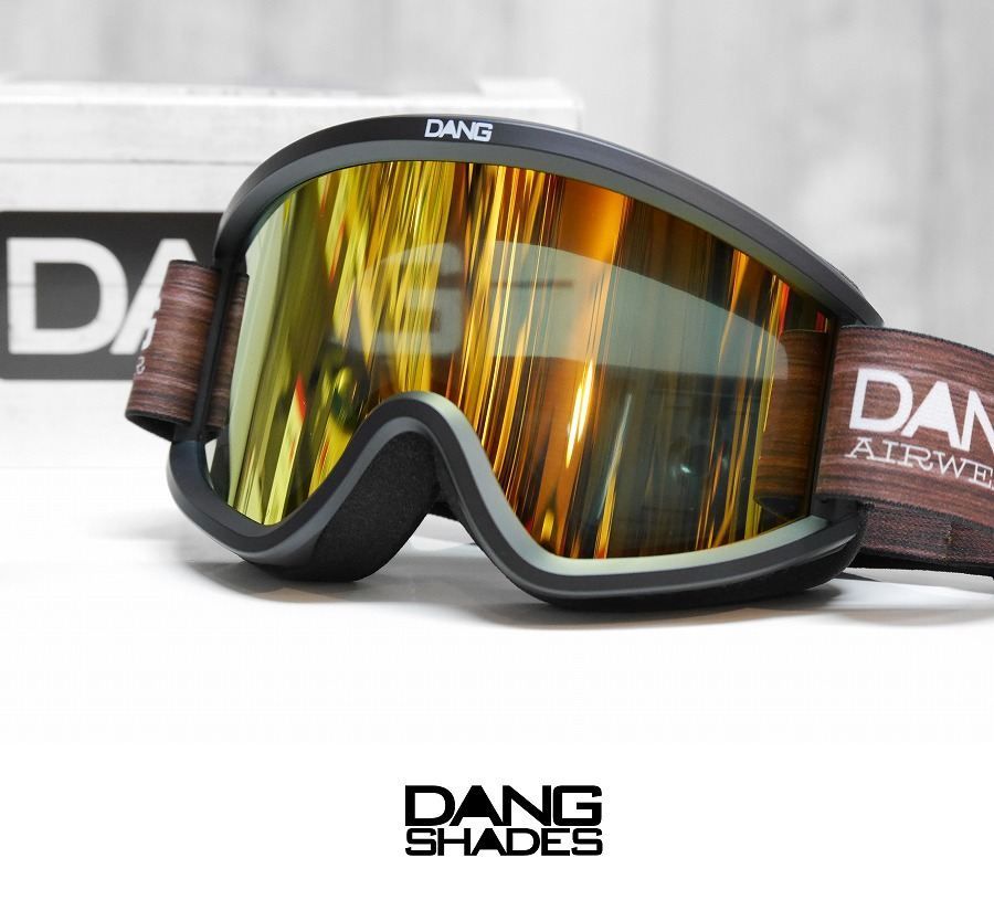 26 DANG SHADES ゴーグル NEW ORIGINAL 2.5 - Black Wood - High Contrast G Mirror ジャパンフィット